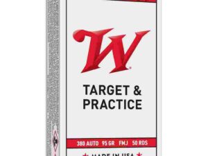 Winchester USA Handgun Ammunition .380 ACP 95 gr FN 50/ct