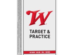 Winchester USA Handgun Ammunition .40 S&W 165 gr. FMJ 1060 fps 50/ct