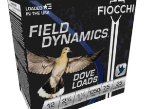 Fiocchi Lead Dove & Quail Shotshells 12ga 2-3/4 in 1-1/8 oz 1250 fps #7.5 25/ct