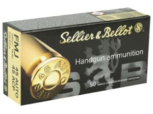 Sellier & Bellot Pistol & Revolver Ammo .45 Auto 230 gr FMJ 50/Box