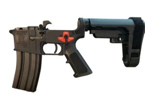 Franklin Armory BFSIII Equipped PISTOL Complete AR15 Lower Receiver - Black | Installed AR-ESSENTIALS Binary Trigger | SBA3 Brace