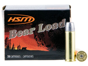 HSM 454C4N20 Bear Load  454 Casull 325 gr Wide Flat Nose 20 Per Box/ 20 Case
