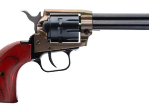 Heritage Mfg RR22999CH4 Rough Rider  22 LR 9 Shot 4.75" Black Barrel, Black Cylinder, Simulated Case Hardened Zamak, Frame Cocobolo Grips