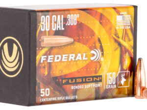 Federal FB308F1 Fusion Component  30 Cal .308 150 gr Fusion Soft Point 50 Per Box/ 4 Case