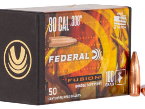Federal FB308F4 Fusion Component  30 Cal .308 180 gr Fusion Soft Point 50 Per Box/ 4 Case