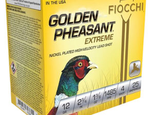 Fiocchi 12GPX4 Golden Pheasant Extrema 12Gauge 2.75" 1 3/8oz 4Shot 25 Per Box/10 Case