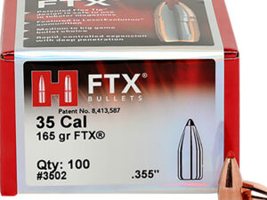 Hornady 3502 FTX  35 Cal .355 165 gr Flex Tip eXpanding 100 Per Box/ 15 Case