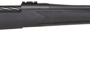 Mossberg 28118 Patriot  Full Size 300 Win Mag 3+1 24" Matte Blued Fluted Threaded Barrel, Drilled & Tapped Matte Blued Stainless Steel Receiver, Black Fixed Synthetic Stock, Right Hand