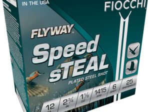 Fiocchi 12FST6 Flyway Speed Steel 12Gauge 2.75" 1 1/8oz 6Shot 25 Per Box/10 Case