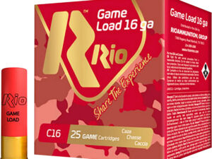 Rio Ammunition RCHV168 Game Load  16Gauge 2.75" 1 1/8oz 8Shot 25 Per Box/10 Case
