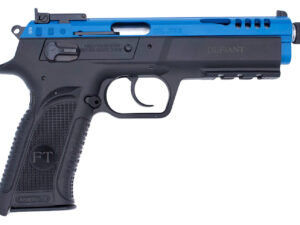 Tanfoglio TFFORCE22TB Force Tactical 22 LR 10+1 4.40" Stainless Threaded Barrel, Blue Optic Cut/Ported/Serrated Slide, Black Polymer Frame w/Beavertail & Picatinny Rail, Black Textured Grip