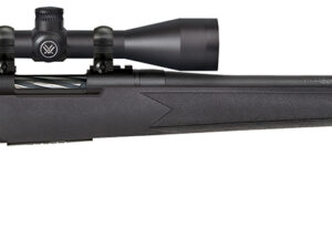 Mossberg 28247 Patriot w/Optic 350 Legend 4+1 22" Matte Blued Fluted Threaded Barrel, Matte Blued Drilled & Tapped Receiver, Fixed Black Synthetic Stock, Vortex Crossfire II 3-9x40mm