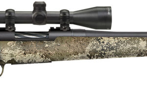 Mossberg 28257 Patriot Super Bantam w/Optic 350 Legend 4+1 22" Matte Blued Fluted Threaded Barrel, Matte Blued Drilled & Tapped Receiver, Adj LOP TrueTimber Strata Synthetic Stock, 3-9x40mm Duplex