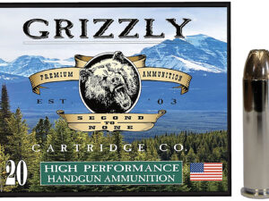 Grizzly Ammo GC357M9   357Mag 148gr Jacketed Hollow Point 20 Per Box/10 Case