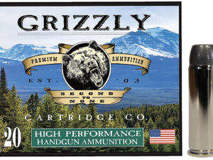 Grizzly Ammo GC45C4   45Colt 265gr Wide Flat Nose Gas Check 20 Per Box/10 Case