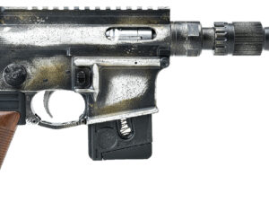 Battle Arms Development BAD-SOLO-BLASTER Solo Blaster  22 LR 10+1 5.38" Silver Optic Ready Slide, 3-Tone Battle Worn Frame, Wood Grip, Custom Muzzle Device