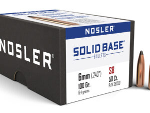 Nosler 38050 Solid Base  6mm 100gr Soft Point 50CT