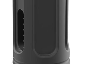 Breek Arms BRK4323 Sentinel Caged Flash Hider Black Nitride Steel 1/2"x28 Threads 9mmLuger Compatible w/ Breek-LOK 3QD