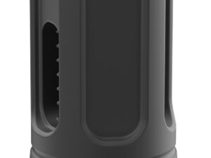 Breek BRK4324 Sentinel Caged Flash Hider Black Nitride Steel 5/8"x24 Threads 9mmLuger Compatible w/ Breek-LOK 3QD