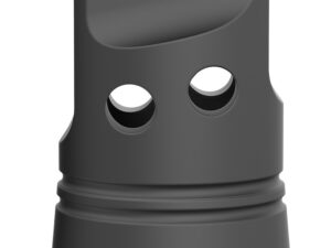 Breek Arms BRK4330 Echo Single Port Muzzle Brake Black Nitride Steel 1/2"x28 Threads 223 Cal/5.56mm Compatible w/ Breek-LOK 3QD