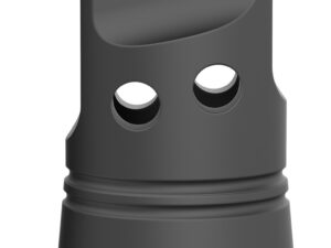 Breek Arms BRK4331 Echo Single Port Muzzle Brake Black Nitride Steel 5/8"x24 Threads 30 Cal Compatible w/ Breek-LOK 3QD