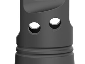 Breek Arms BRK4333 Echo Single Port Muzzle Brake Black Nitride Steel 1/2"x28 Threads 9mmLuger Compatible w/ Breek-LOK 3QD
