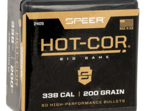 Speer 2405 Hot-Cor  338Cal 200gr Spitzer Soft Point 50 Per Box/5 Case