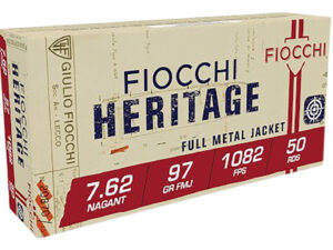Fiocchi 762A Heritage  7.62x38mmRNagant 97gr Full Metal Jacket 50 Per Box/20 Case