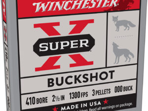 Winchester Ammo XB41000 Super X  410Gauge 2.50" 3Pellets 000Buck Shot 5 Per Box/50 Case