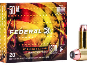 Federal F50AEFS1 Fusion Handgun 50AE 300gr Fusion Soft Point 20 Per Box/10 Case