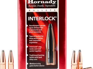 Hornady 3033 InterLock  30 Cal .308 150 gr Boat Tail Soft Point 100 Per Box/ 15 Case