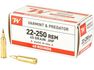 WIN USA 22-250 REM 45GR JHP 40/400