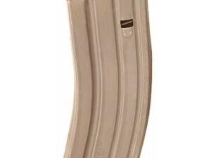 ASC AR Family Rifle Magazine Orange Follower Dark Earth Stainless Steel .223 Remington 30/rd