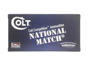 Double Tap Colt National Match Handgun Ammunition 10mm Auto 180gr FMJ 1140 fps 50/ct