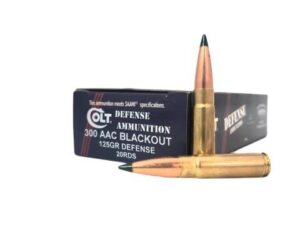 Double Tap Colt Defense Rifle Ammunition .300 AAC Blackout 125gr PT 2400 fps 20/ct