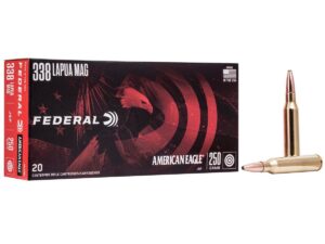 Federal American Eagle Rifle Ammunition .338 Lapua Mag 250 gr SP  20/box