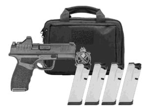 Springfield Armory Gear Pac Echelon 4.0C Handgun 9mm Luger 10rd(4) Magazines 4" Barrel Black Tritium Night Sights Green Dot  & Bag