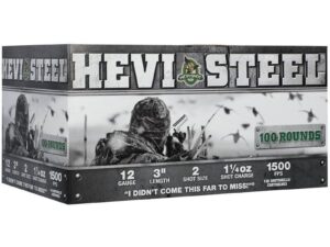 HEVI-Shot HEVI-Steel Shotshells 12ga 3" 1-1/4oz 1500 fps #2 100/ct