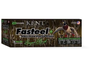 Kent Fasteel+  Precision Plated Steel Bayou Blend Shotshells 12ga 3" 1-3/8oz 1300 fps #2 & #4 100/ct