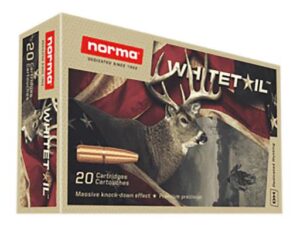 Norma WhiteTail Rifle Ammunition 7.65x53 ARG 174gr PSP 20/ct