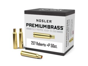 Nosler Unprimed Brass Rifle Cartridge Cases .257 Roberts (+P) 50/ct