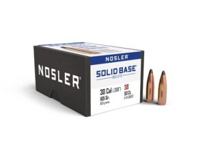 Nosler Solid Base Rifle Bullets .30 Cal .308" 165 gr 50/ct
