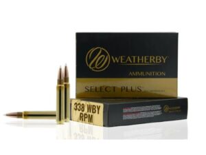 Weatherby Select Plus Barnes TTSX Rifle Ammunition .338 WBY RPM 225gr PT 2800 fps 20/ct