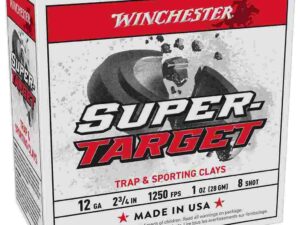 Winchester Super-Target Shotshells 12ga 2-3/4" 1oz 1250 fps #8 25/ct