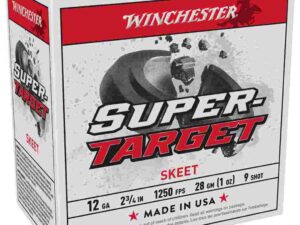 Winchester Super-Target Shotshells 12 ga 2-3/4" 1 oz 1250 fps #9 25/ct