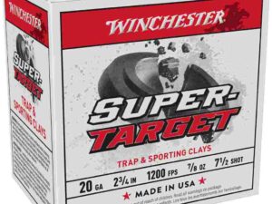 Winchester Super-Target 20 ga 2-3/4" 7/8 oz 1200 fps #7.5 25/ct