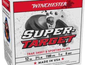 Winchester Super-Target Shotshells 12 ga 2-3/4" 1 oz 1180 fps #8 25/ct