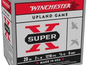 Winchester Super-X Game Shotshells 20 ga 2-3/4" 7/8 oz 1210 fps #8 25/ct