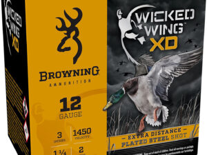 Browning Ammo B193411232 Wicked Wing XD  12Gauge 3" 1 1/4oz 2Shot 25 Per Box/10 Case
