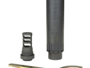 Yankee Hill 2150MB24 Resonator K Muzzle Brake Black Matte Cerakote 17-4 Stainless Steel with 5/8"-24 tpi Threads for 30 Cal AR-Platform